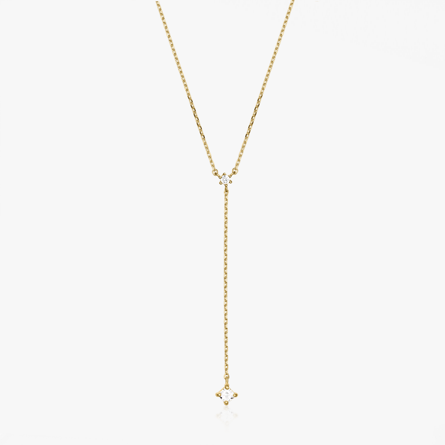 Starburst gold necklace - Zirconium