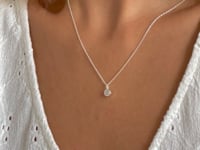 Colier din argint Birthstone June - Piatra Lunii