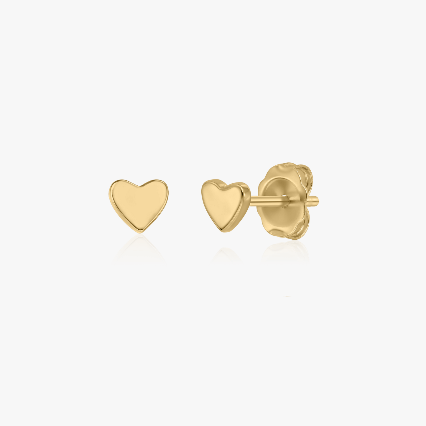 Cercei din aur 14K Gold Hearts - Indira