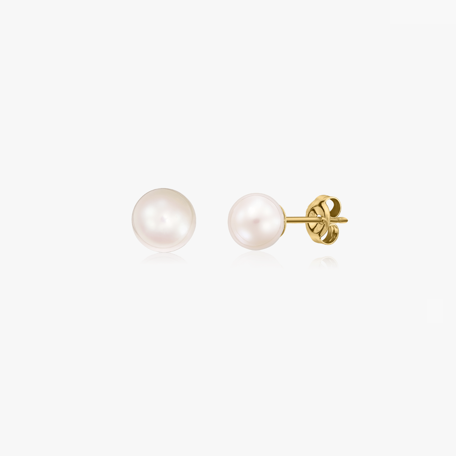 Cercei din aur Pearl Studs - Indira