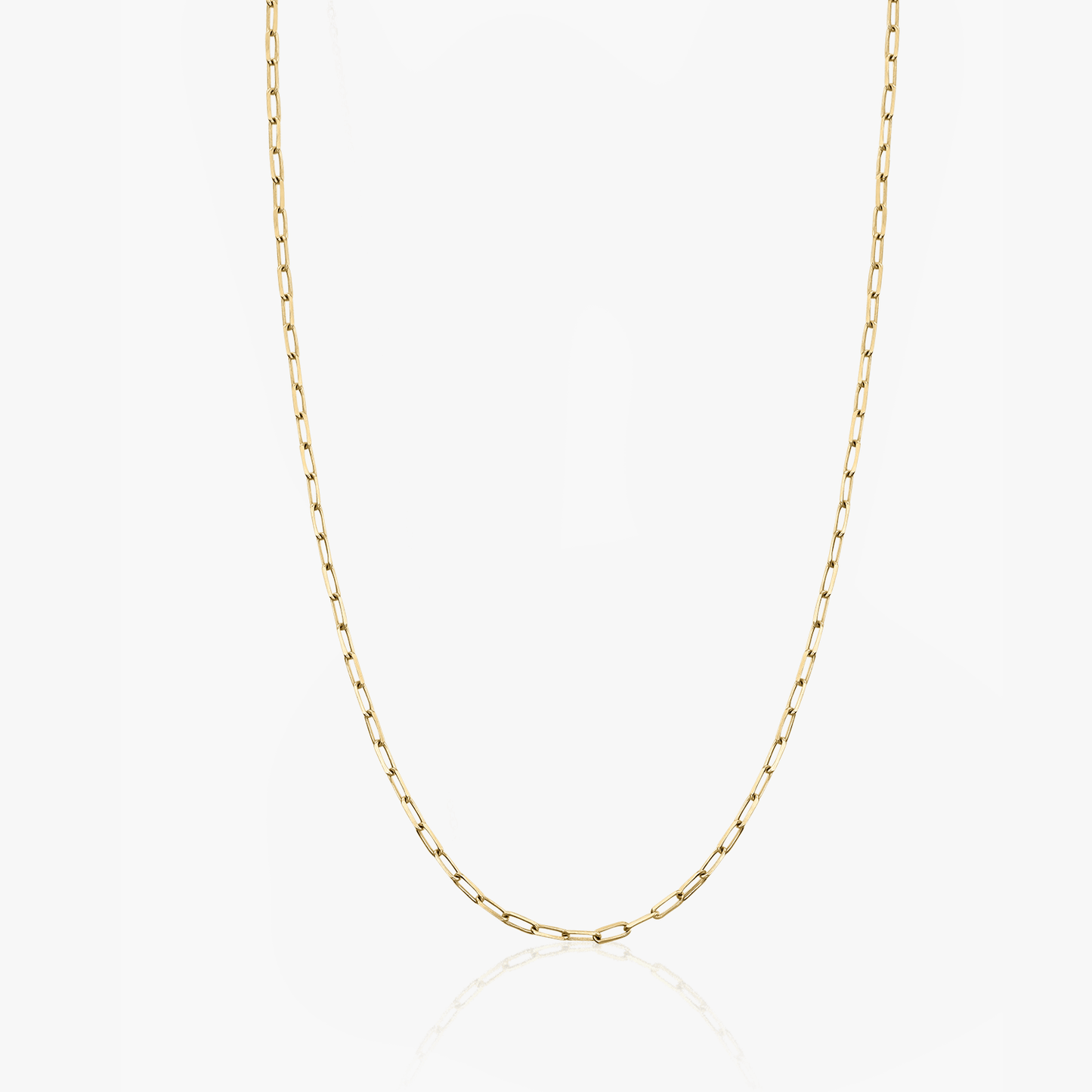 Colier din argint choker Golden Paperclip - Indira