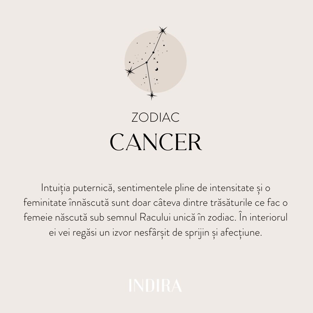 Colier din argint Silver Zodiac - Cancer - Indira