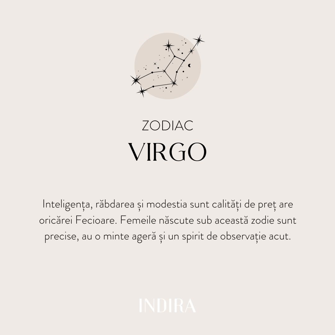 Colier din argint Silver Zodiac - Virgo - Indira